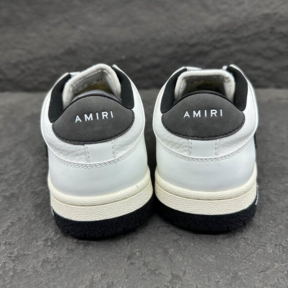 Amiri Black & White Colorblock Low-Top Sneakers main image 7